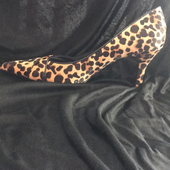 Calf skin leopard print Nine West held - size 11 - Picture 5 of 7